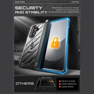 Supcase Unicorn Beetle Pro dėklas skirtas Samsung Galaxy Z Fold 7 - juodos spalvos - Image 6
