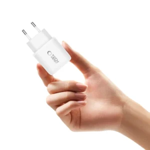 Tech-Protect NCA20 PD 20W QC3.0 USB-A / USB-C laidinis įkroviklis - baltos spalvos - Image 5