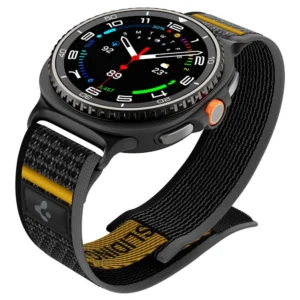 Spigen Athlex Air apyrankė skirta Samsung Galaxy Watch 40/44/46mm - juodos spalvos ir geltonos spalvos - Image 9