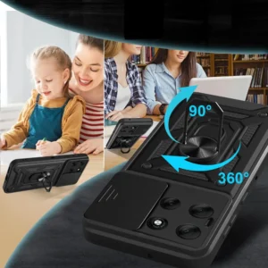 Tech-Protect CamShield Pro dėklas skirtas Motorola Moto G86 5G - juodos spalvos - Image 2