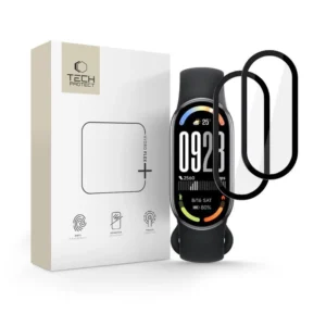 Tech-Protect Glass Flex+ 2-pack hybrid glass skirtas Xiaomi Smart Band 10 / 10 NFC - juodos spalvos