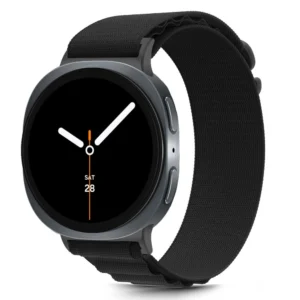 Tech-Protect Nylon Stripe apyrankė skirta Samsung Galaxy Watch 40/44/46 mm - juodos spalvos - Image 3