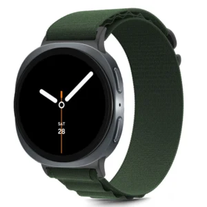 Tech-Protect Nylon Stripe apyrankė skirta Samsung Galaxy Watch 40/44/46 mm - žalios spalvos - Image 3