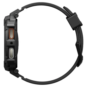 Spigen Rugged Armor Pro apyrankė skirta Samsung Galaxy Watch 8 44mm - Matte juodos spalvos - Image 4