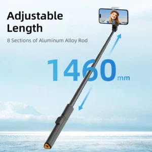 Asmenukių lazda Tech-Protect L09S su šaštyvu - juodos spalvos - Image 6