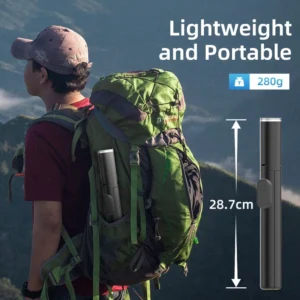 Asmenukių lazda Tech-Protect L09S su šaštyvu - juodos spalvos - Image 8