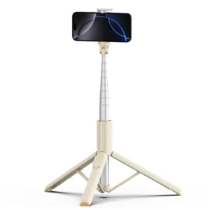 Asmenukių lazda Tech-Protect L09S with tripod - beige - Image 5