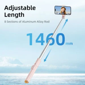 Asmenukių lazda Tech-Protect L09S su šaštyvu - rožinės spalvos - Image 7