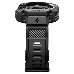 Spigen Rugged Armor Pro apyrankė skirta Samsung Galaxy Watch 8 Classic 46mm - Matte juodos spalvos - Image 4