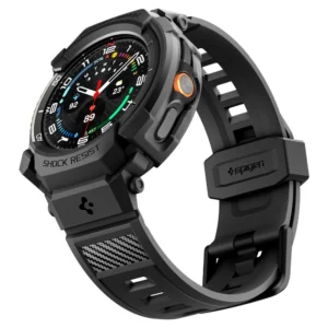 Spigen Rugged Armor Pro apyrankė skirta Samsung Galaxy Watch 8 Classic 46mm - Matte juodos spalvos - Image 5