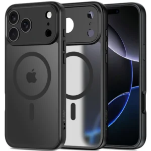 Tech-Protect BasicMag MagSafe dėklas skirtas Apple iPhone 17 Pro - Matte juodos spalvos