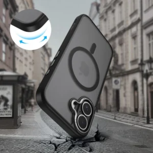 Tech-Protect MagEdge MagSafe dėklas skirtas Apple iPhone 17 - Matte juodos spalvos - Image 5