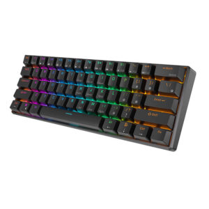 Mechaninė klaviatūra Royal Kludge RK61 RGB, red switch juodos spalvos - Image 2