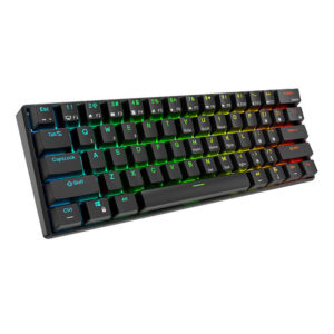 Mechaninė klaviatūra Royal Kludge RK61 RGB, red switch juodos spalvos - Image 3