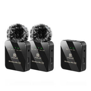 Belaidis Lavalier mikrofonas PULUZ 2 TX + 1 RX