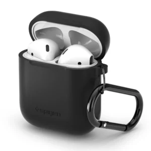 Spigen AirPods 1/2 dėklas - juodos spalvos - Image 1