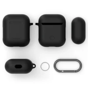 Spigen AirPods 1/2 dėklas - juodos spalvos - Image 2