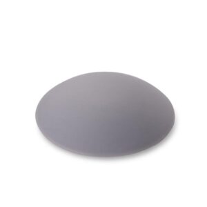 Durų stabdiklis, 1.3 cm, Ø 6 cm, plastikas, pilka - Image 1