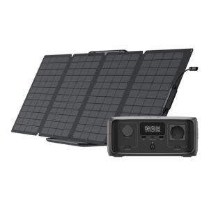 Set: EcoFlow River 3 power station + 110W photovoltaic panel. - Image 1