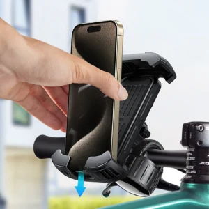 Ugreen Universal Bike Phone Holder for Bike Motorcycle Handlebar juodos spalvos (LP494 juodos spalvos) - Image 6