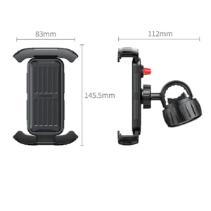 Ugreen Universal Bike Phone Holder for Bike Motorcycle Handlebar juodos spalvos (LP494 juodos spalvos) - Image 2