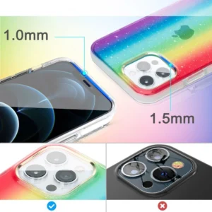 Kingxbar Ombre Case Back Cover for Apple iPhone 12 Pro Max įvairiaspalvis - Image 4