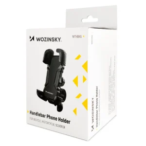Wozinsky stiprus telefono laikiklis dviračiui, motociklui, paspirtukui, juodos spalvos (WBHBK6) - Image 6