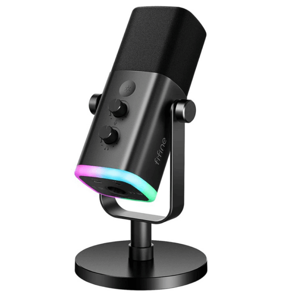 FIFINE AmpliGame AM8 RGB Black (Juodas) Kondensatorinis Mikrofonas