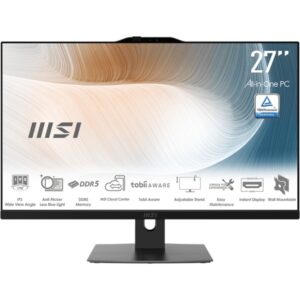 All-In-One MSI Modern AM272P 1M-1221XEU Core 7 / 16GB / 1TB SSD / 27" FHD / Windows 11 Pro / juodos spalvos - reguliuojamas stovas