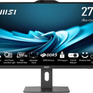 All-in-one MSI PRO AP272P 14M-886XEU i7 / 16GB / 1TB SSD / 27" FHD / Windows 11 Pro / juodos spalvos - reguliuojamas stovas