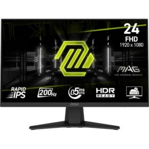 Monitorius MSI MAG 244F / 23.8" / FHD / IPS / 200Hz / 0.5ms (GtG) / juodos spalvos