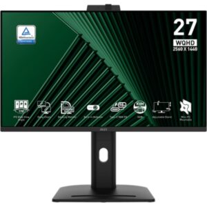 Monitorius MSI PRO MP275QPDG / 27" / WQHD / IPS / 100Hz / 1ms (MPRT) / juodos spalvos - reguliuojamas stovas - PD 98W