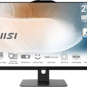 All-in-one MSI Modern AM272P 12M-1099XEU i5 / 8GB / 500GB SSD / 27" FHD / NoOS / juodos spalvos