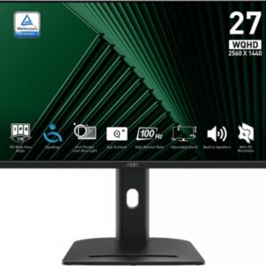 Monitorius MSI PRO MP275QPG / 27" / WQHD / IPS / 100Hz / 1ms (MPRT) / juodos spalvos - reguliuojamas stovas
