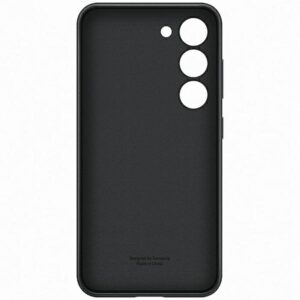 Dėklas Samsung EF-VS911LB S23 S911 juodos spalvos Leather Cover - Image 2