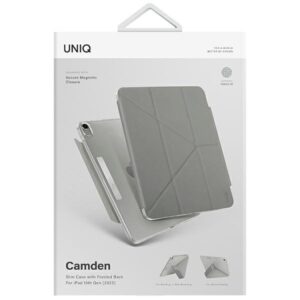 UNIQ dėklas Camden Apple iPad 10.9" 10 gen. (2022) / iPad 11" A16 (2025) pilkos spalvos fossil Antimicrobial - Image 6
