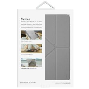 UNIQ dėklas Camden Apple iPad 10.9" 10 gen. (2022) / iPad 11" A16 (2025) pilkos spalvos fossil Antimicrobial - Image 7