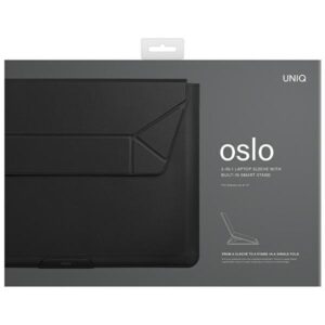 UNIQ dėklas Oslo kompiuteriui Sleeve 14" juodos spalvos - Image 10