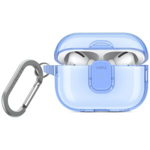 Dėklas UNIQ Glase Pro skirtas AirPods Pro 2 Lock Case mėlynos spalvos