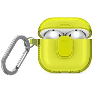 Dėklas UNIQ Glase Pro skirtas AirPods 4 Lock Case geltonos spalvos - Image 1