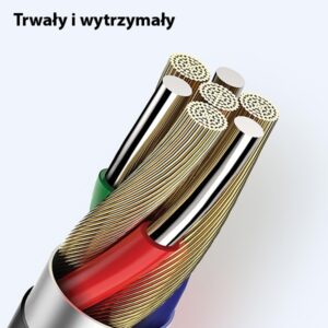 USAMS Kabelis U35 microUSB 2A Fast Charge1m baltos spalvos SJ365USB02 (US-SJ365) - Image 4