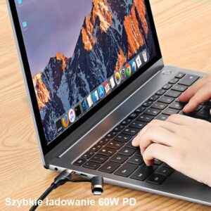 USAMS Kabelis pintas U62 2xUSB-C/USB-A/lightning 1,2m PD Fast Charge juodos spalvos SJ483USB01 (US-SJ483) - Image 4