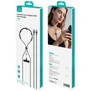 Kabelis USAMS SJ759 U89 100W Fast Charging juodos spalvos - Image 9