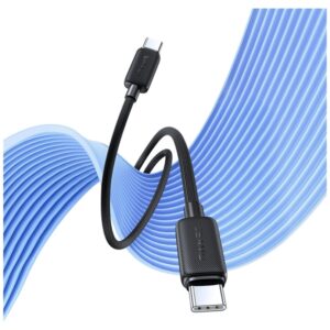 Kabelis USAMS KY Series US-SJ701 60W USB-C į USB-C 3m juodos spalvos - Image 5
