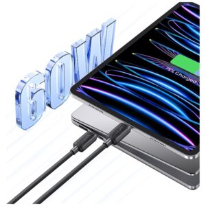 Kabelis USAMS KY Series US-SJ701 60W USB-C į USB-C 3m juodos spalvos - Image 7