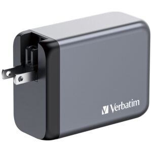 Verbatimlaidinis įkroviklis GaN 200W3xUSB-C/USB-A + Adapter EU/UK/US GNC-200 32204 - Image 5