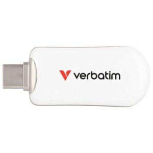 Pendrive Verbatim Plectra 64GB USB-C baltos spalvos 30228
