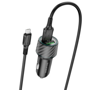 Borofone laidinis įkroviklis BZ21A Brilliant - 2xUSB - QC 3.0 36W su kabeliu USB į Micro USB juodos spalvos - Image 4