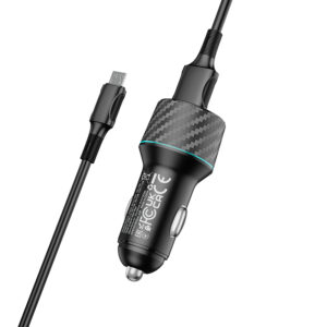 Borofone laidinis įkroviklis BZ21A Brilliant - 2xUSB - QC 3.0 36W su kabeliu USB į Micro USB juodos spalvos - Image 6