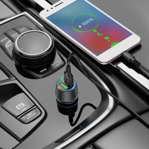 Borofone laidinis įkroviklis BZ21A Brilliant - 2xUSB - QC 3.0 36W su kabeliu USB į Micro USB juodos spalvos - Image 8